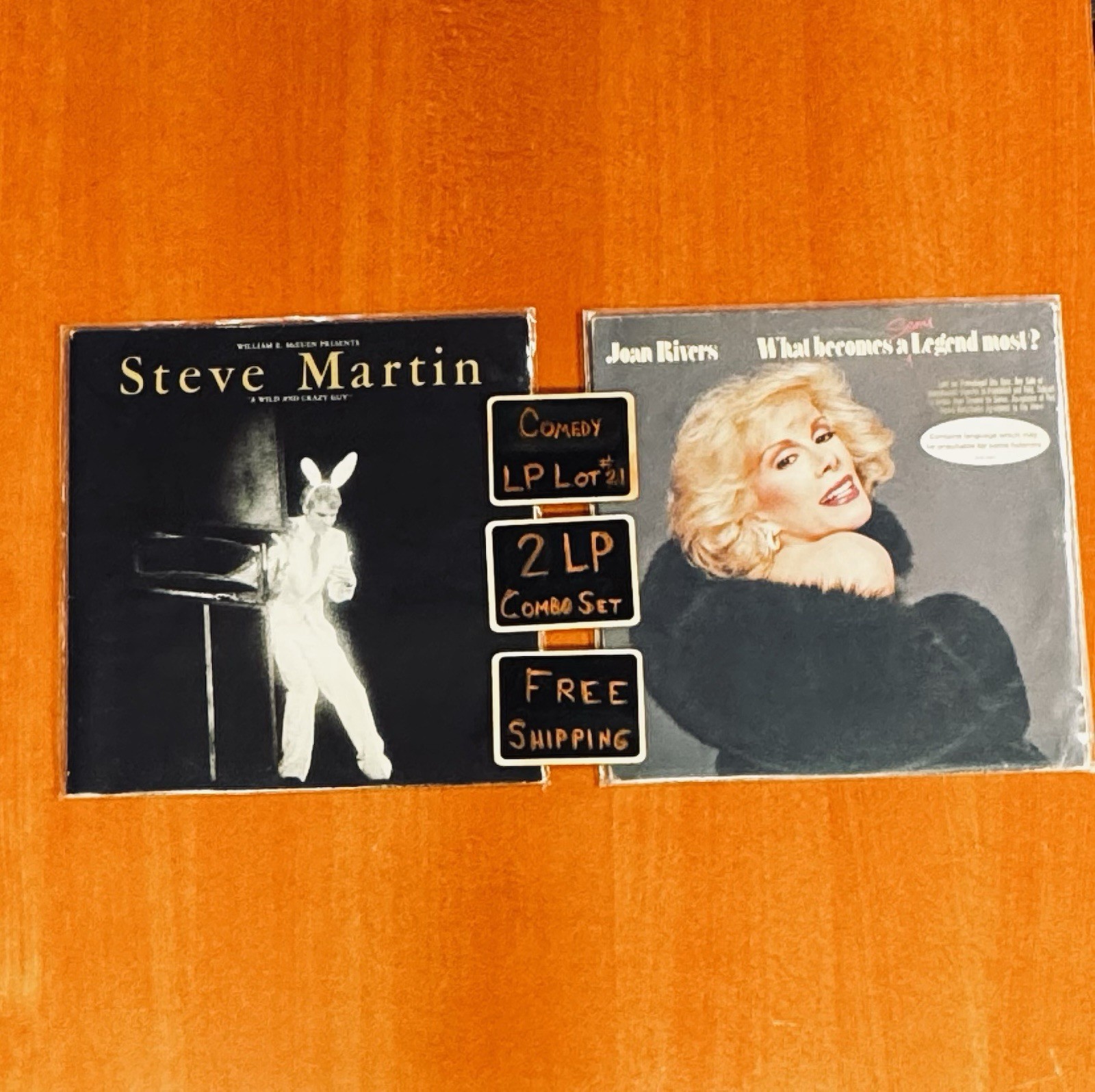 Free Shipping Steve Martin/Joan Rivers Comedy 2 LP Lot ~ See Description Free Shipping Steve Martin/Joan Rivers Comedy 2 LP Lot ~ See Description