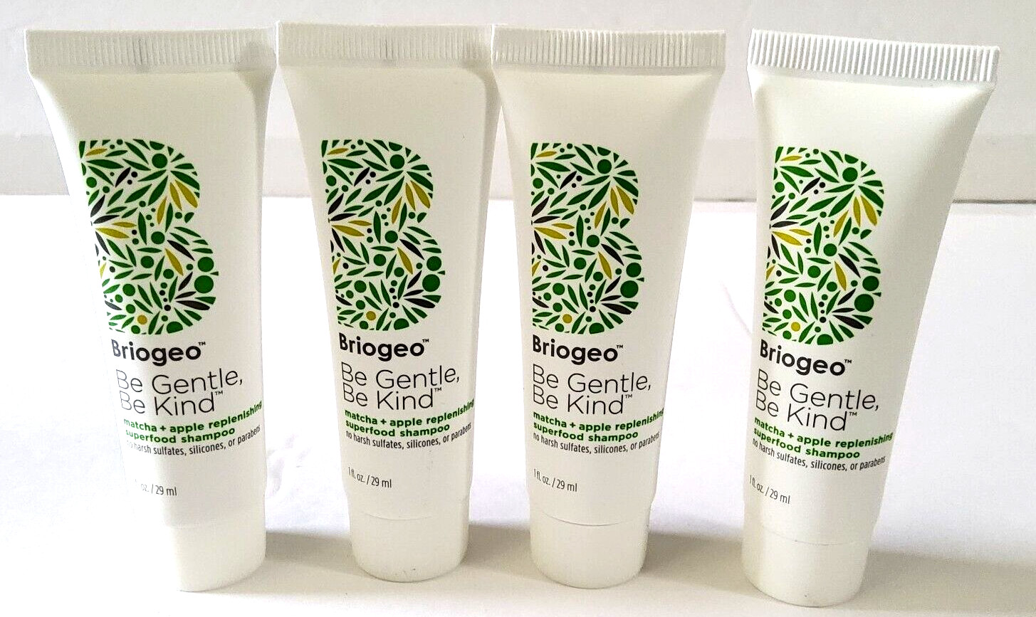 Lot Of 4-Briogeo Be Gentle Be Kind Matcha Apple Replenishing Shampoo 1oz, Sealed Lot Of 4-Briogeo Be Gentle Be Kind Matcha Apple Replenishing Shampoo 1oz, Sealed