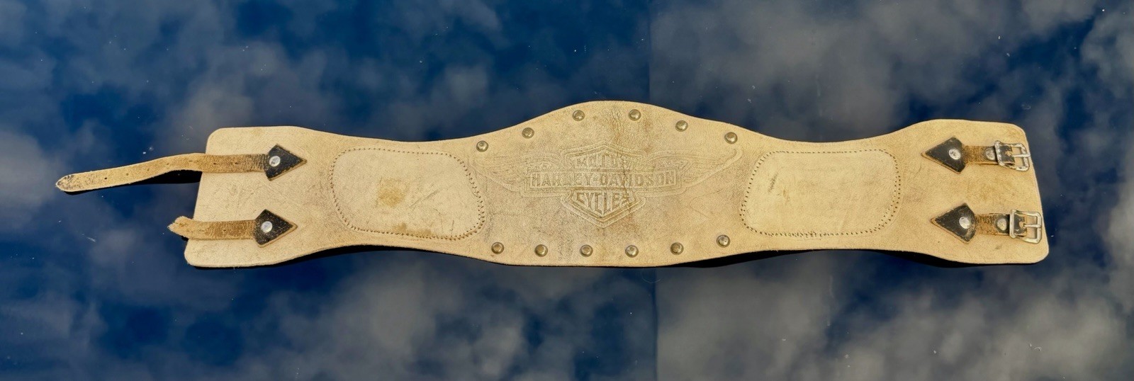 Vintage 1950’s Harley Davidson Vintage Leather Kidney Belt Studded