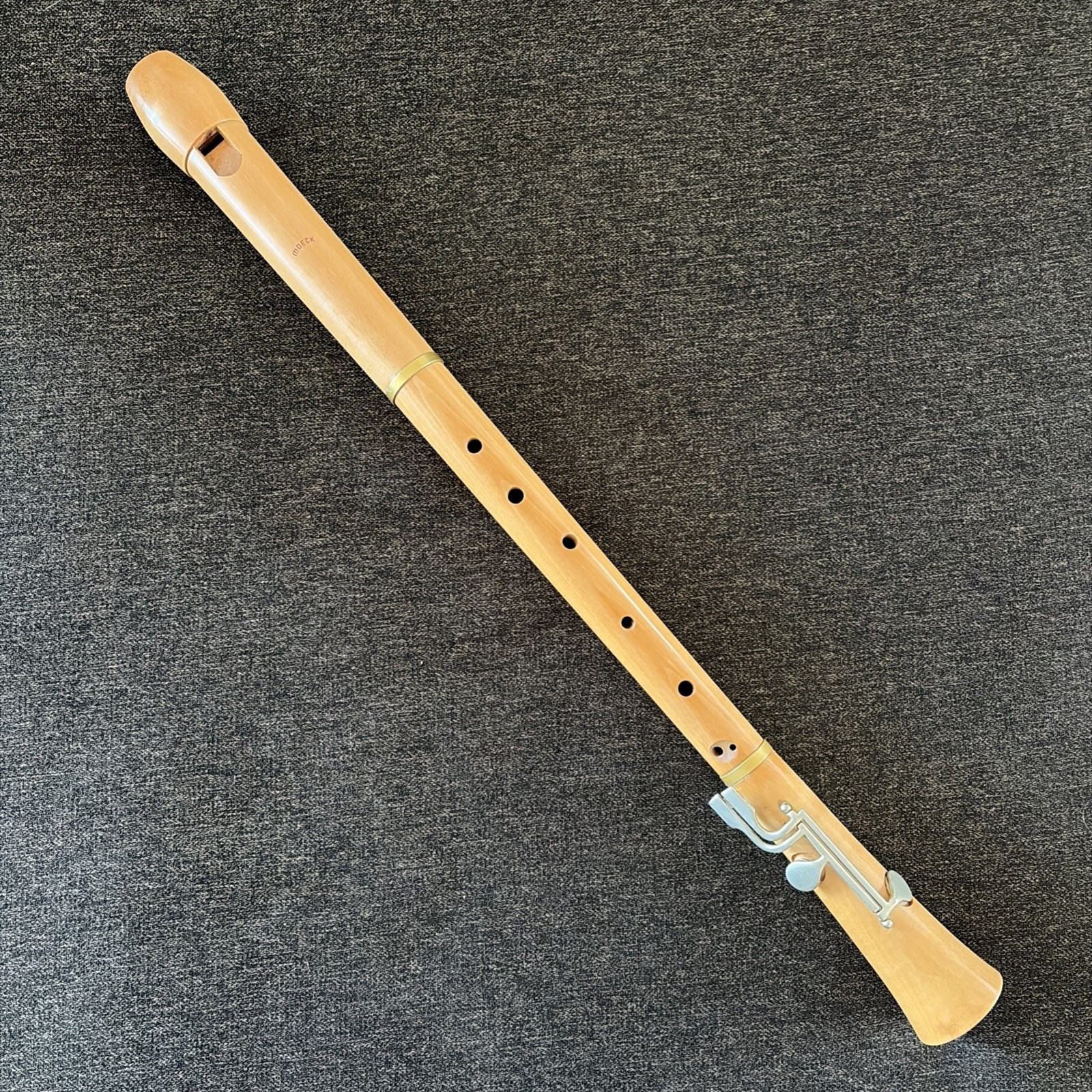 Vintage Moeck Wood Recorder Baroque Tenor Model Germany w Metal Keys