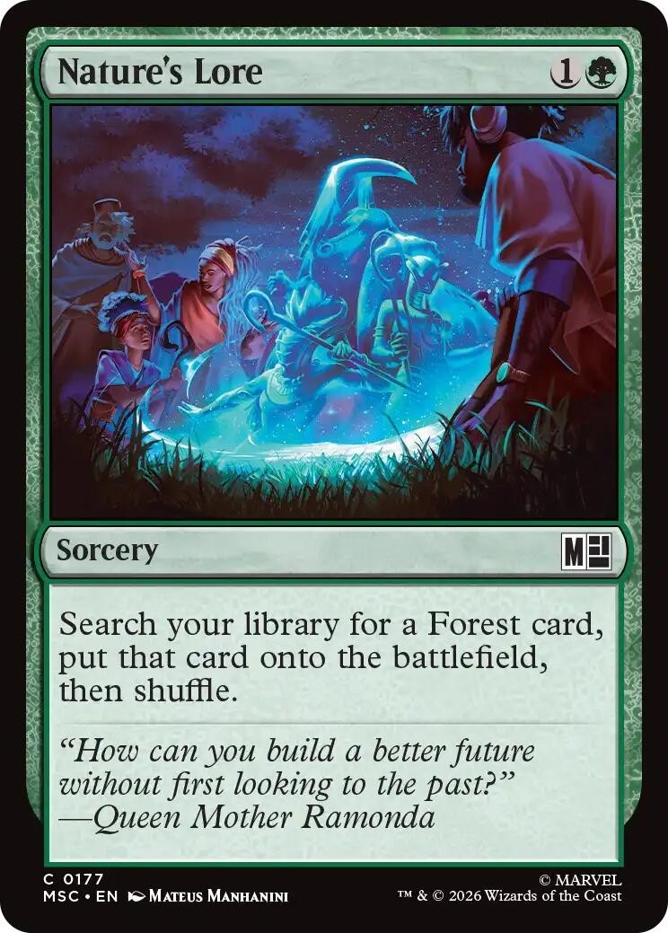 MTG MSC C Nature's Lore #177 NM