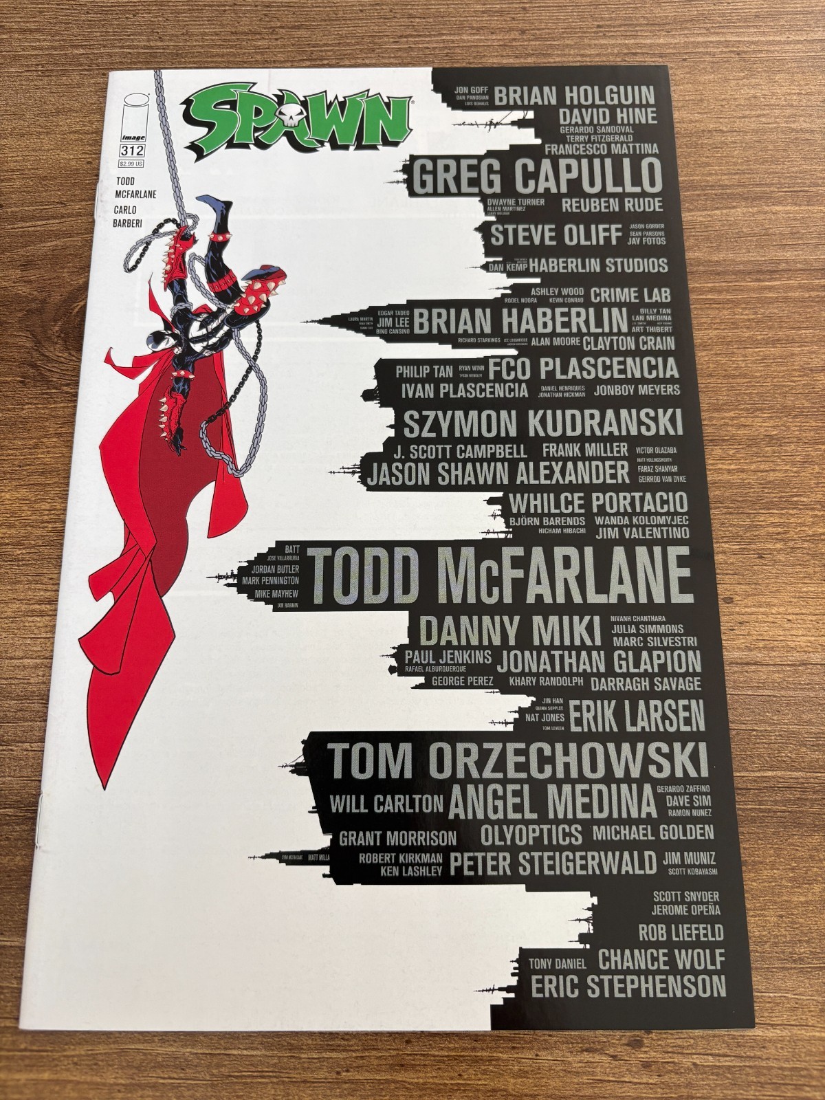 Spawn # 312 NM 1st Print Image Comic Book Variant Cover Todd McFarlane 1 J478