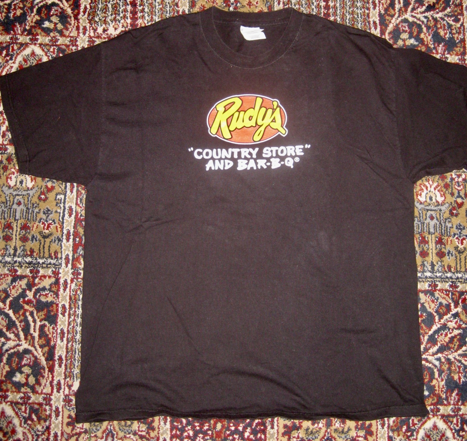 Unisex L Rudy\'s BBQ Texas Food Chain Funny T Shirt Double Sided, Large Unisex L Rudy\'s BBQ Texas Food Chain Funny T Shirt Double Sided, Large