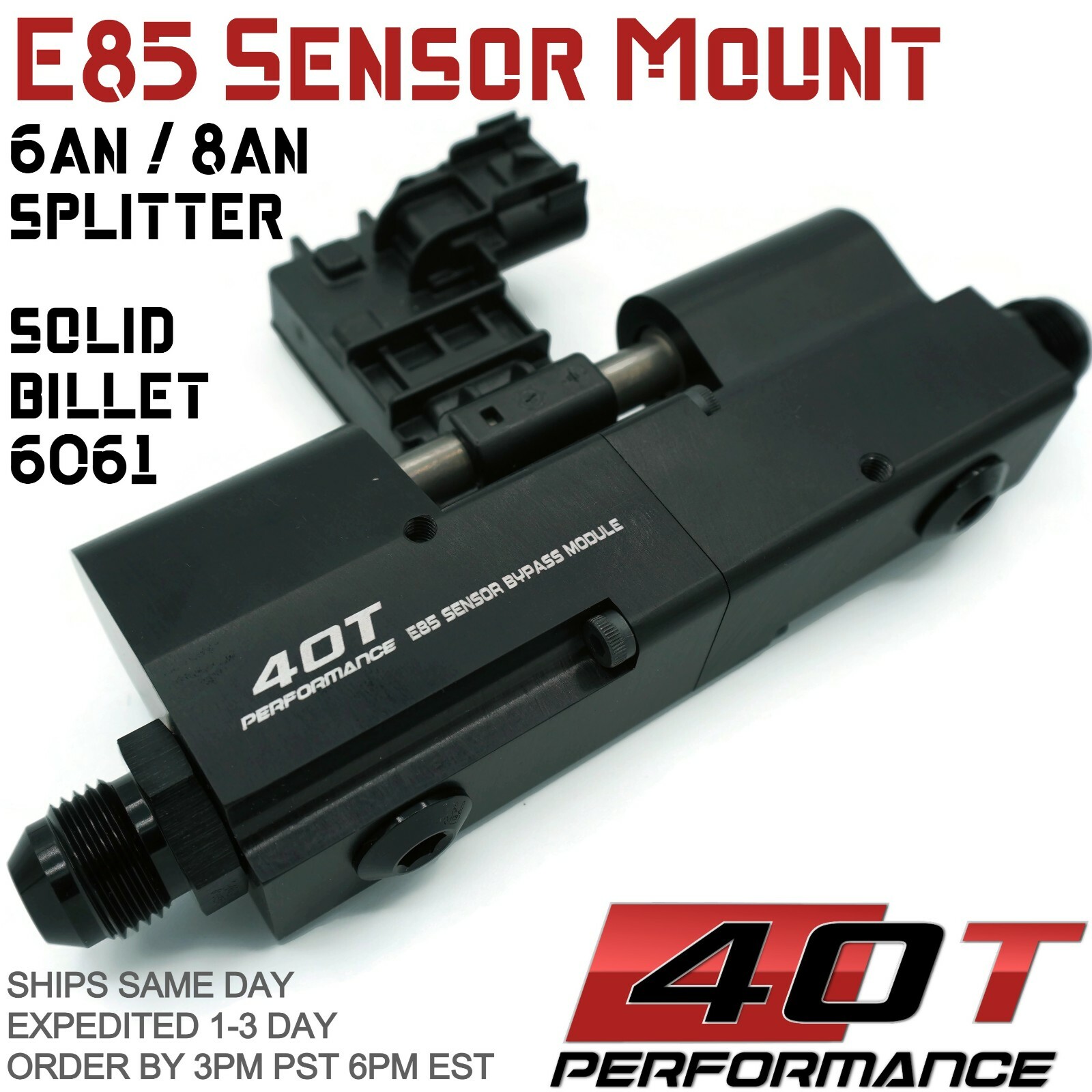 E85 Flex Fuel Sensor Bypass MOUNT BRACKET for GM Continental VDO AEM 30-2200