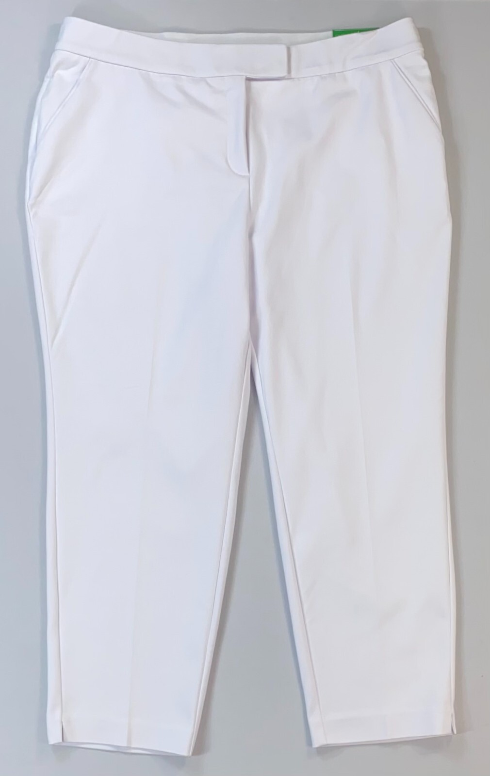 Women's Investments Plus Size Elite Stretch the 5th Ave Fit White Ankle Pants Women's Investments Plus Size Elite Stretch the 5th Ave Fit White Ankle Pants