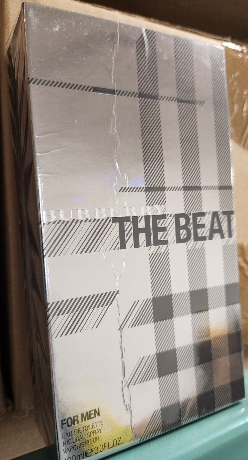 The Beat by Burberry 3.3 / 3.3oz Cologne for Men New In Box SLIGHTLY DAMAGED BOX