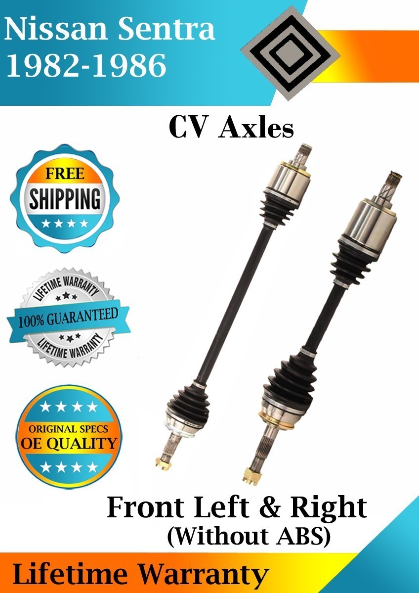 New OE Front CV Axles For 1982-1986 Nissan Sentra Non-ABS Lifetime Warranty