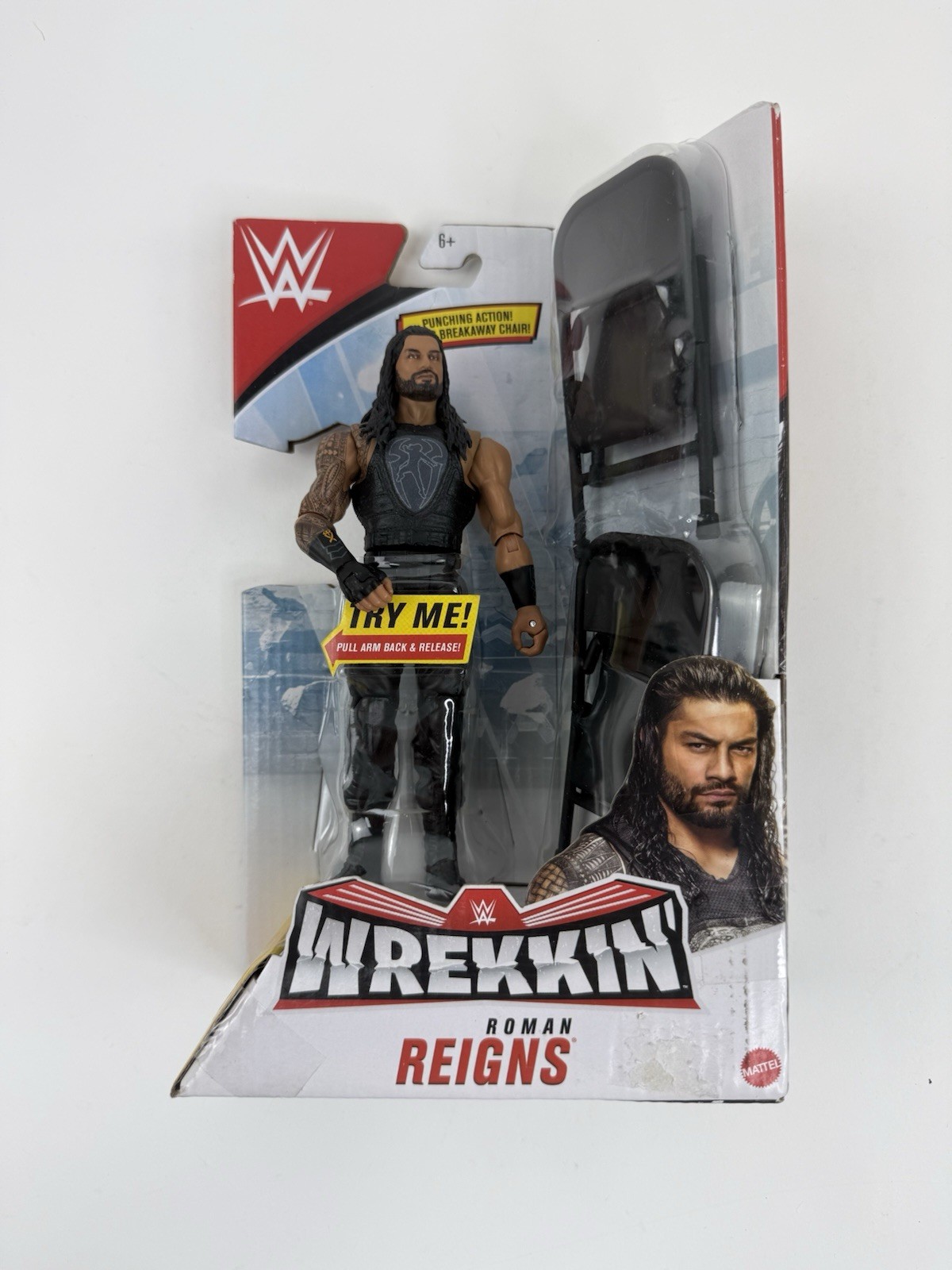 WWE Wrestling Wrekkin\' Roman Reigns Action Figure With Wreckable Accessory WWE Wrestling Wrekkin\' Roman Reigns Action Figure With Wreckable Accessory