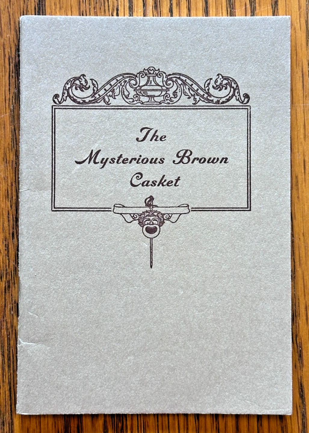 1920\'s The Mysterious Brown Casket AMORC Rosicrucian Rosicrucian Press 3.5\