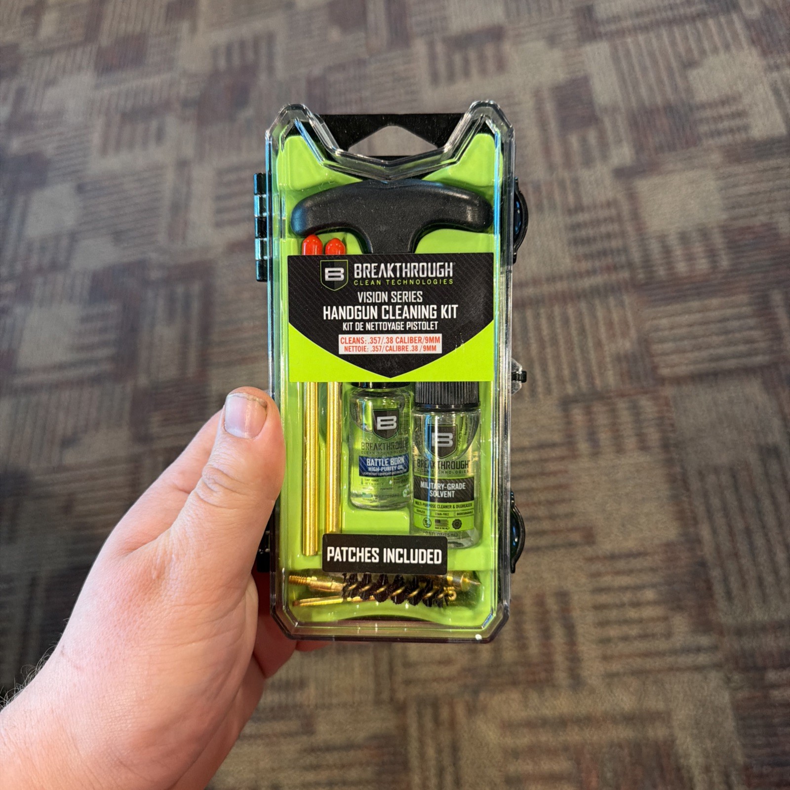 NEW Breakthrough Vision Series Hard Case Cleaning Kit Pistol 35 cal. 38 cal. 9mm NEW Breakthrough Vision Series Hard Case Cleaning Kit Pistol 35 cal. 38 cal. 9mm