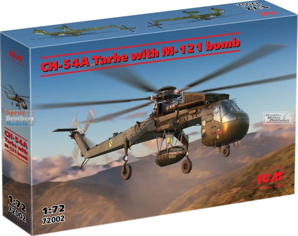 ICM72002 1:72 ICM CH-54A Tarhe with M-121 Bomb ICM72002 1:72 ICM CH-54A Tarhe with M-121 Bomb