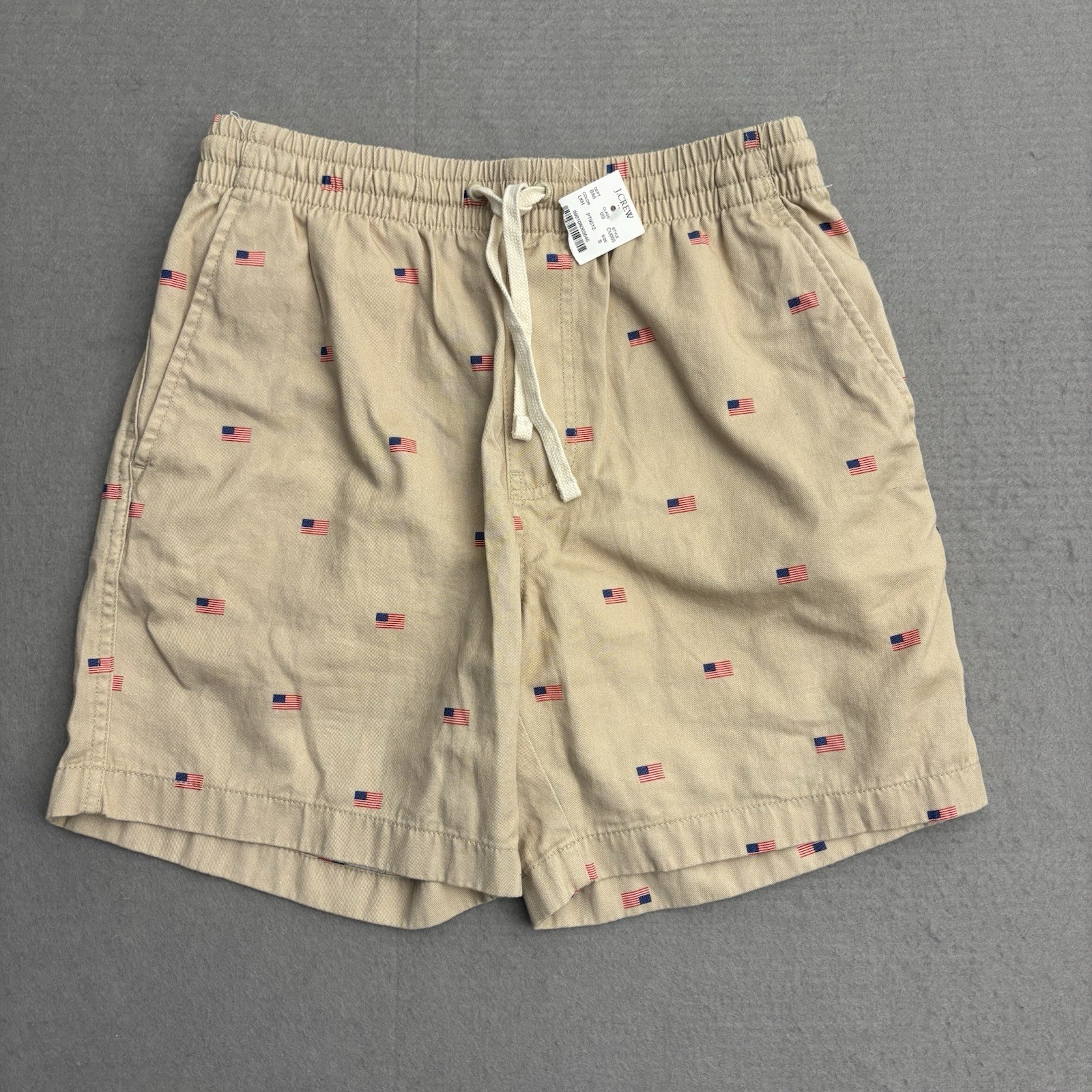 J. Crew Dock Shorts Drawstring Flag Men’s Small Beige 6” Inseam Preppy NWT NEW J. Crew Dock Shorts Drawstring Flag Men’s Small Beige 6” Inseam Preppy NWT NEW