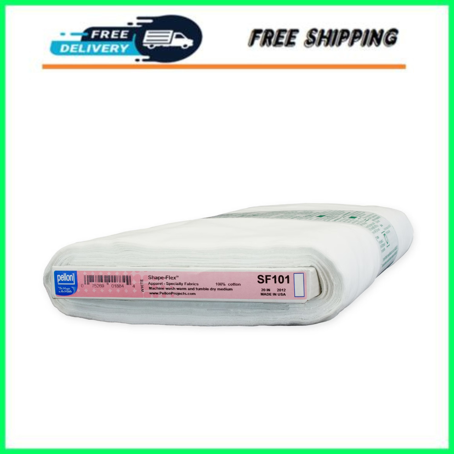 Pellon SF101 Fabric Interfacing, White 20\