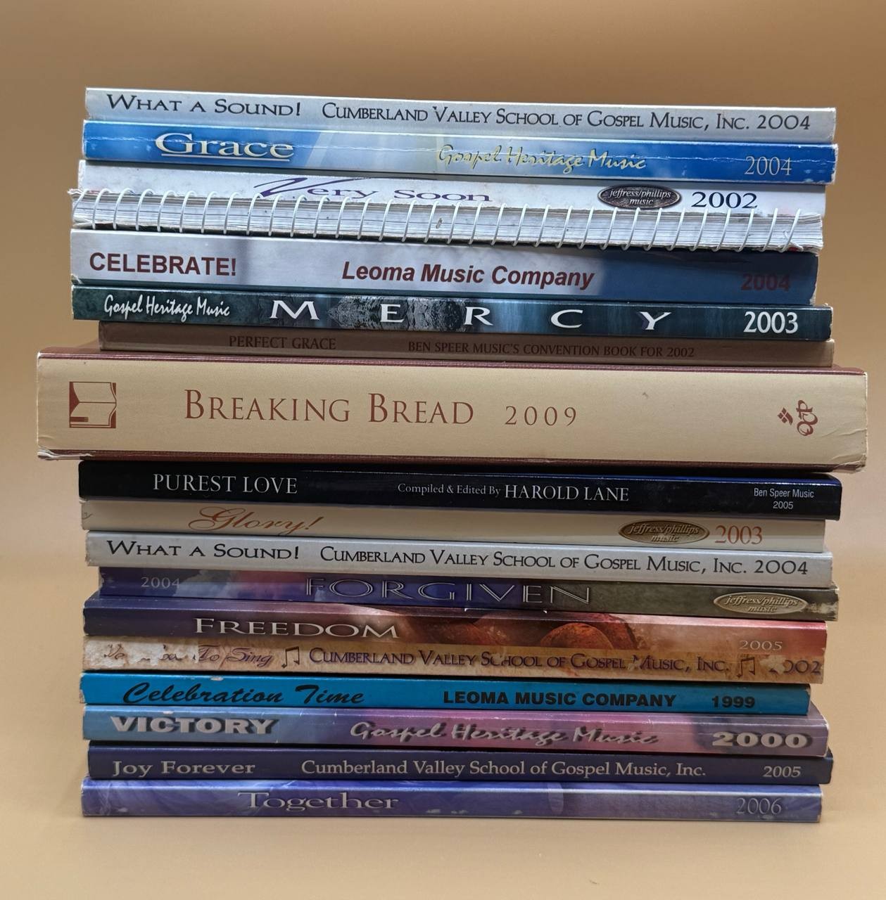 Lot of 16 Gospel Songbooks & Christian Music Books Cumberland Valley TC