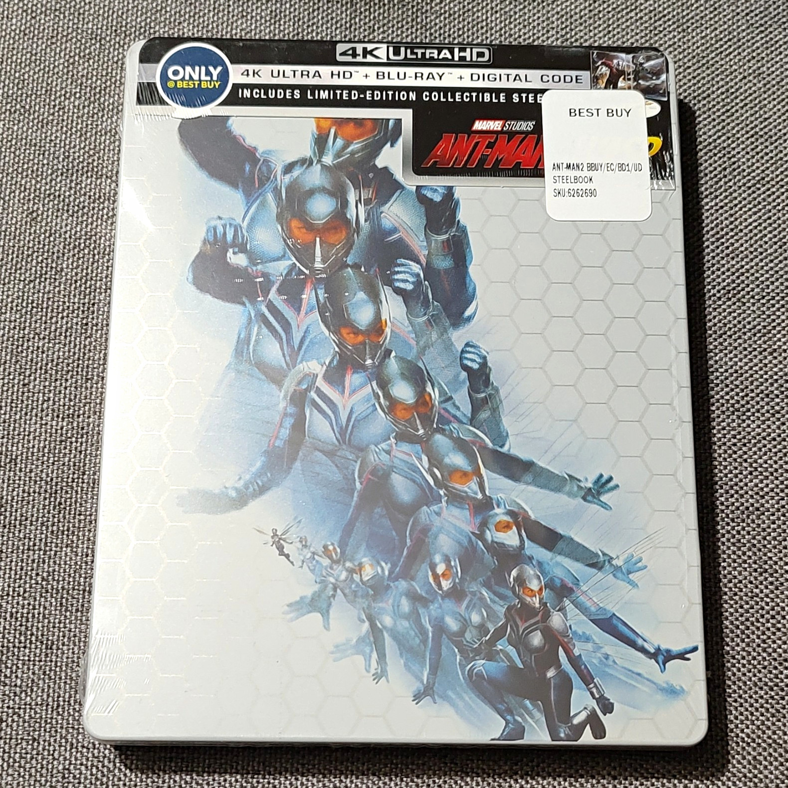 Marvel Ant-Man and the Wasp 4K UHD Blu-ray Steelbook + Digital Copy PG-13 Marvel Ant-Man and the Wasp 4K UHD Blu-ray Steelbook + Digital Copy PG-13