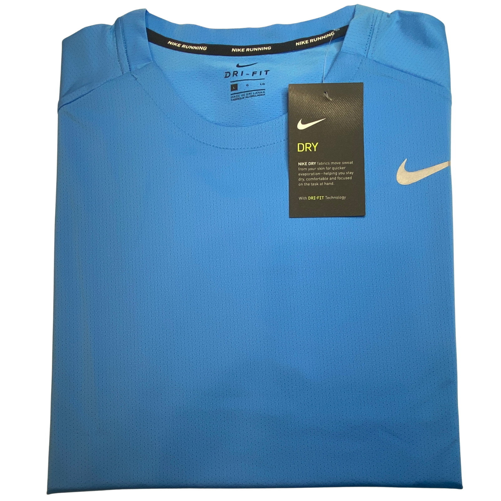 Nike T-Shirts Dri-Fit Athletic for Men Crew Neck Short Sleeve  Work out Tee