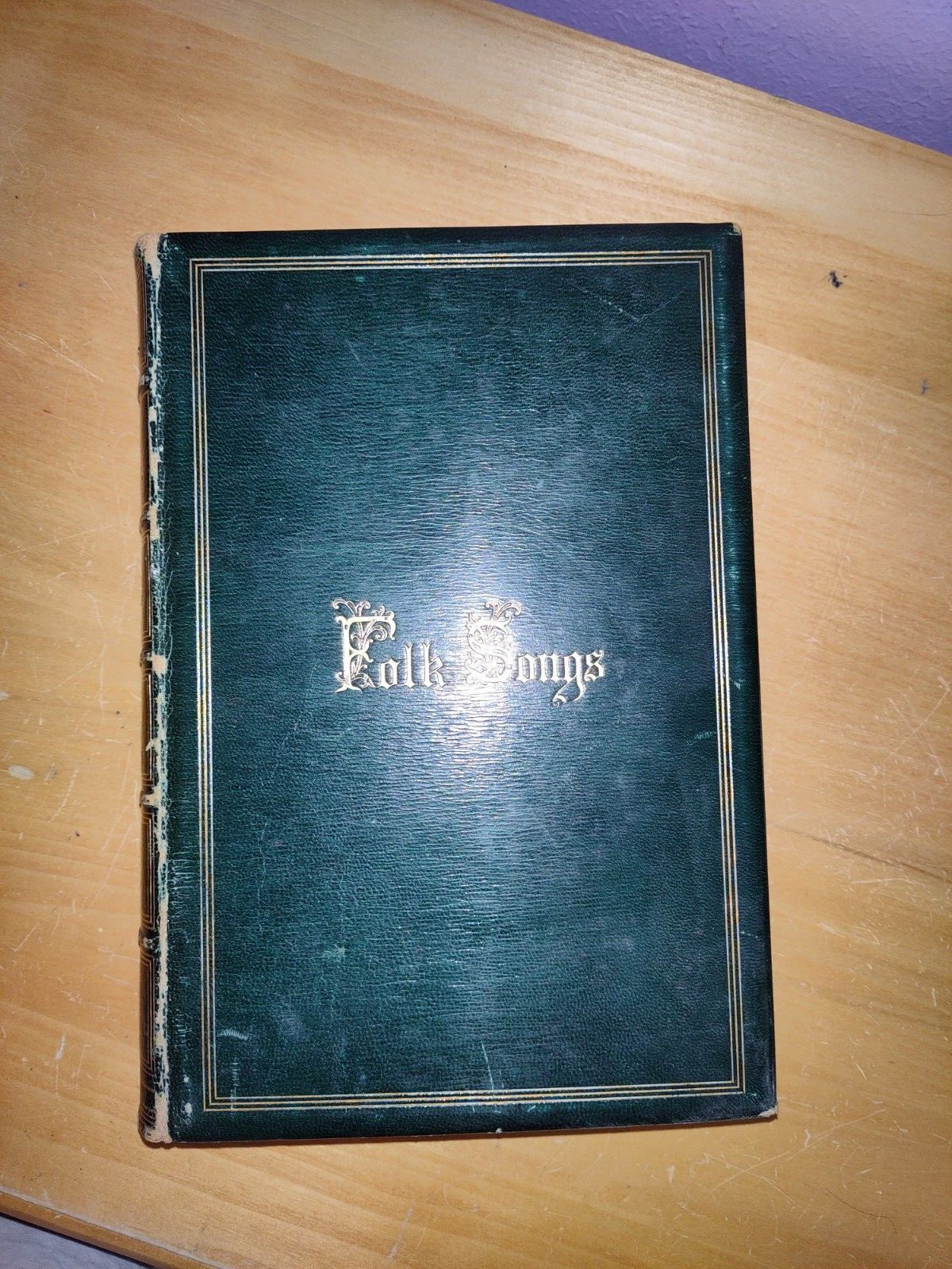 Folk Songs by John Williamson Palmer ed. 1861 Leather HC First Edition Lowell
