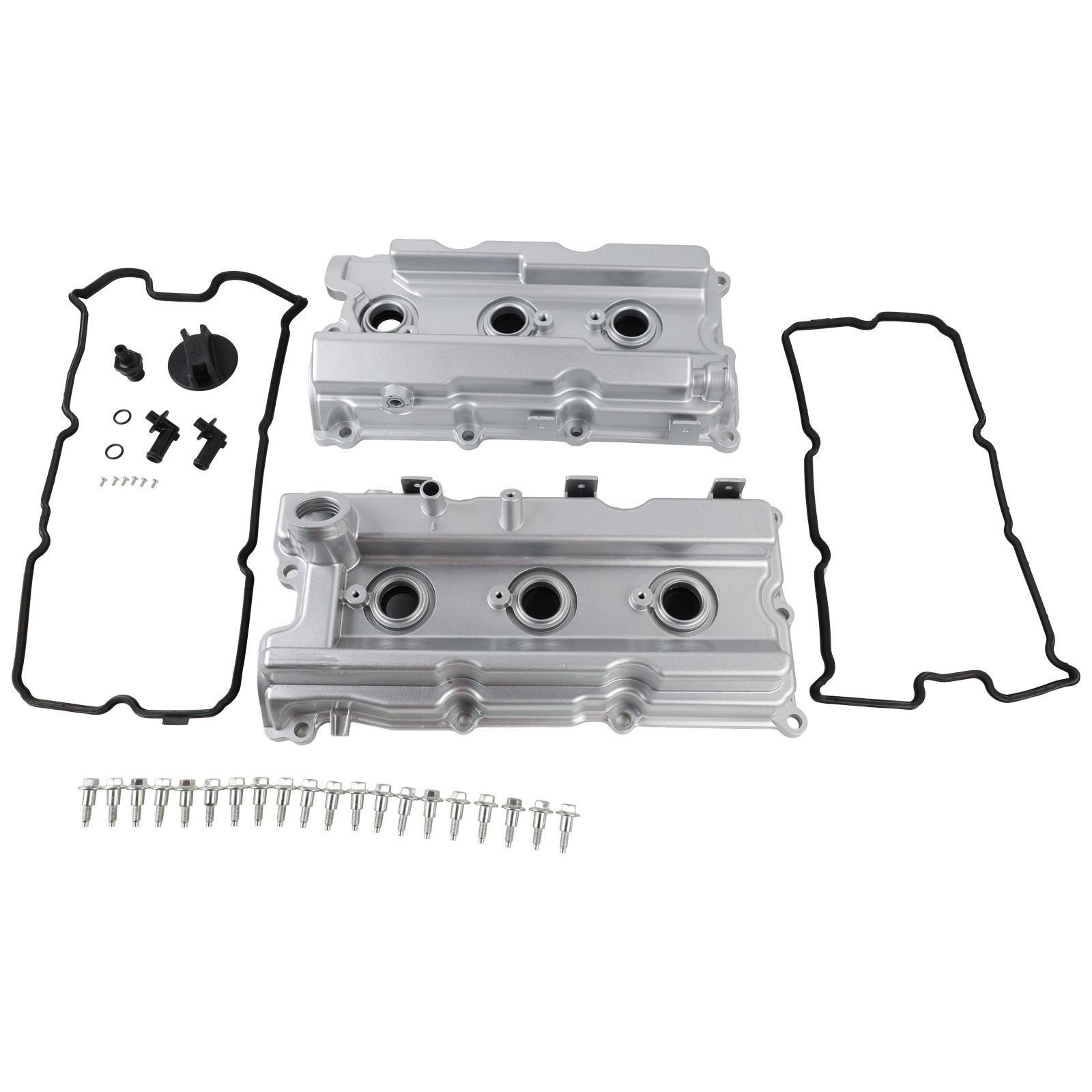 Left&Right Aluminum Valve Cover for NISSAN Frontier Pathfinder Xterra NV1500 4.0