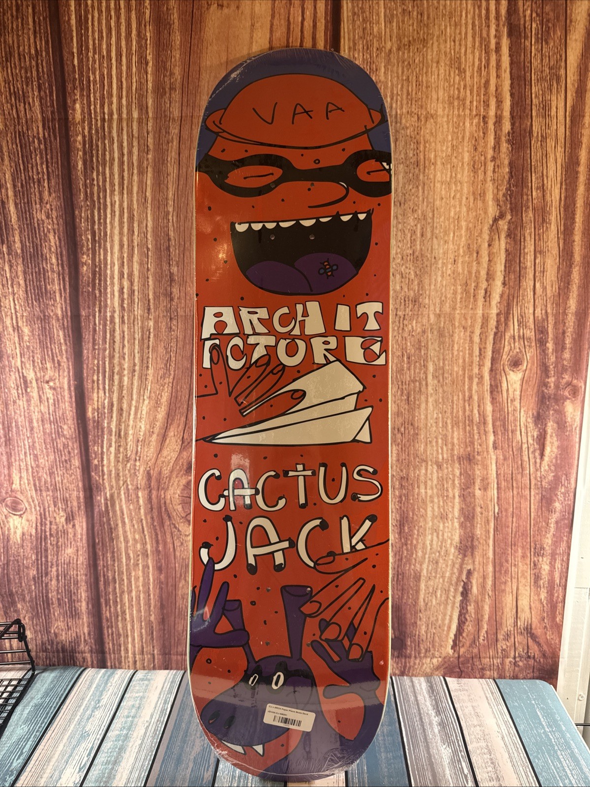 Cactus Jack by Travis Scott x Virgil Abloh x ARCH Paper Plane Skateboard 8.25” Cactus Jack by Travis Scott x Virgil Abloh x ARCH Paper Plane Skateboard 8.25”