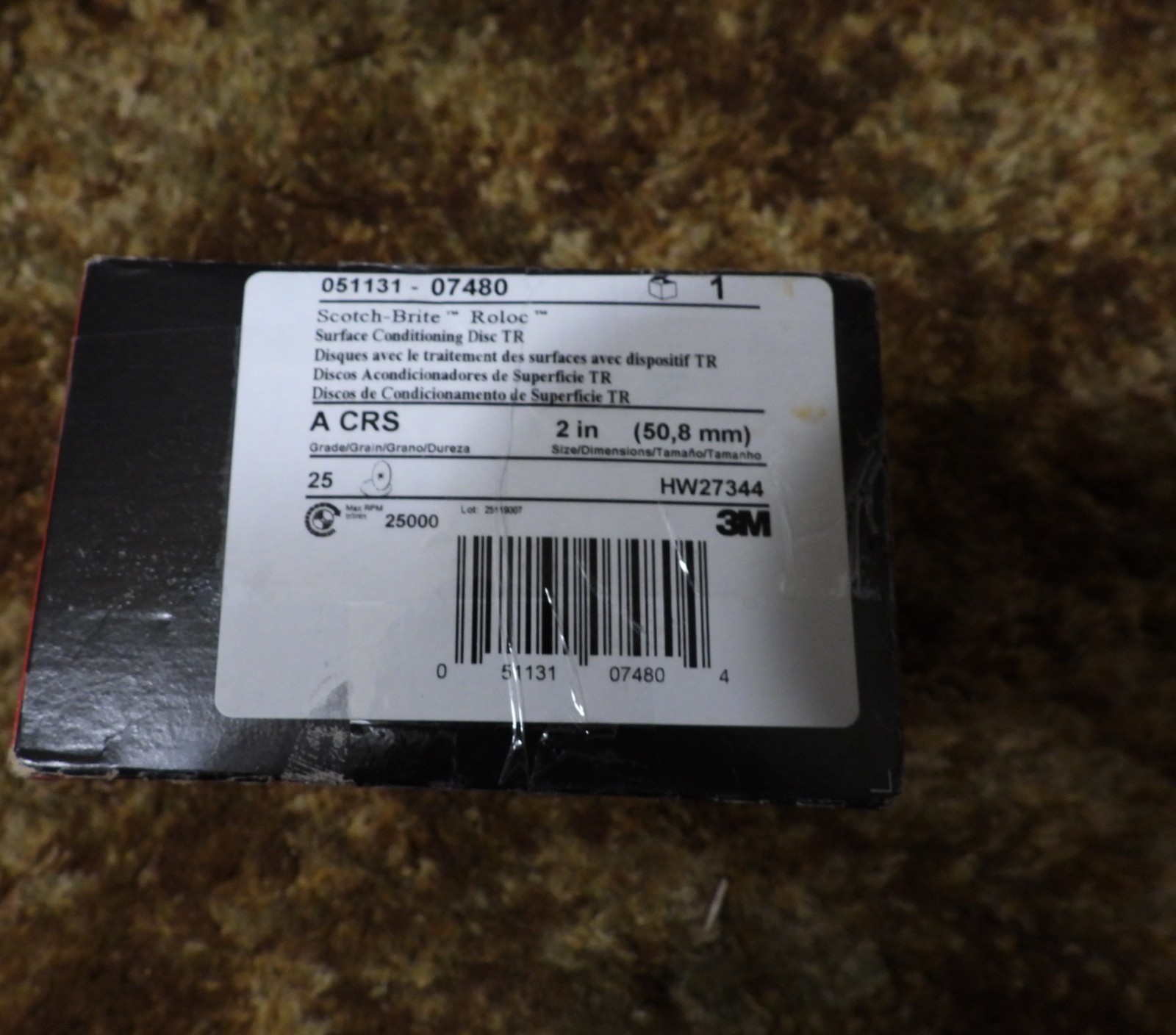 3M 051131-07480 Scotch Brite Roloc Surface Conditioning Disc TR 25 pcs