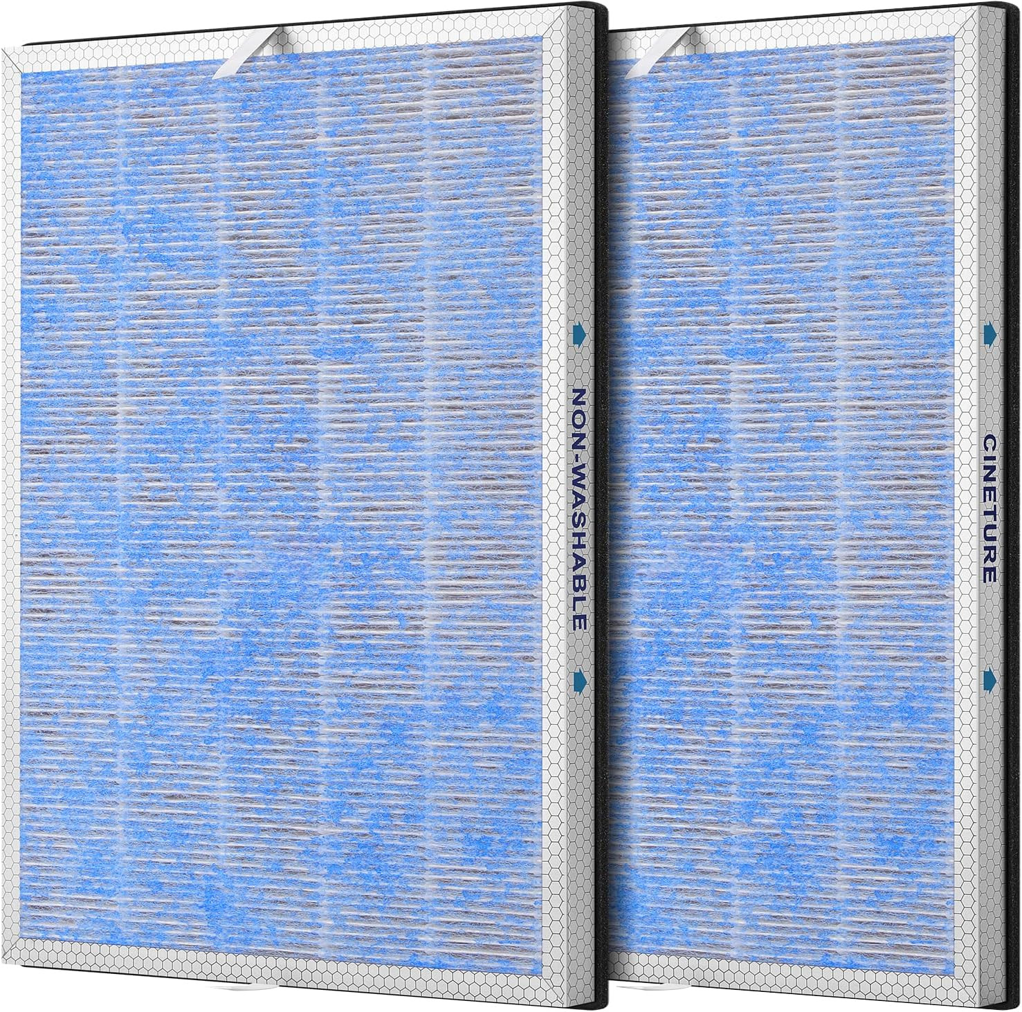 2 Pack MSA3/MSA3S True HEPA Filter Replacement Compatible with Membrane Solution