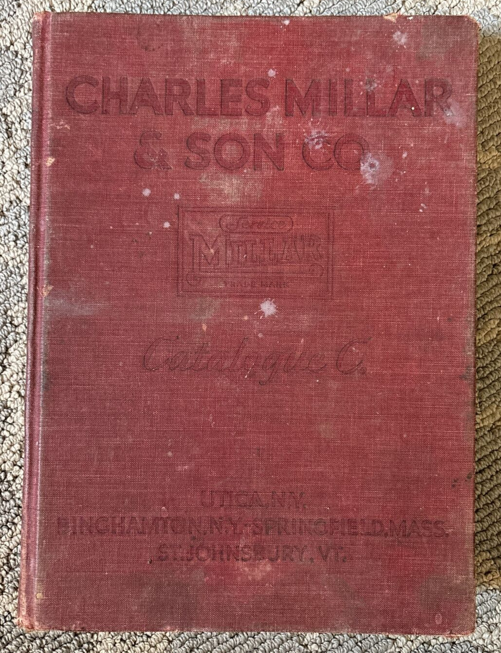 Vintage 1931 Charles Millar Son Industrial Supplies Book Catalog C