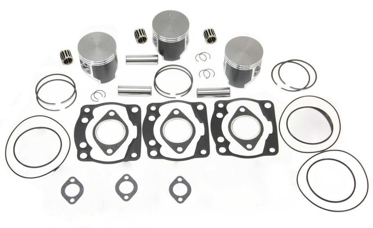 1998 Polaris 700 XCR SPI Pistons Bearings Gaskets Top End Rebuild Kit 66.60mm
