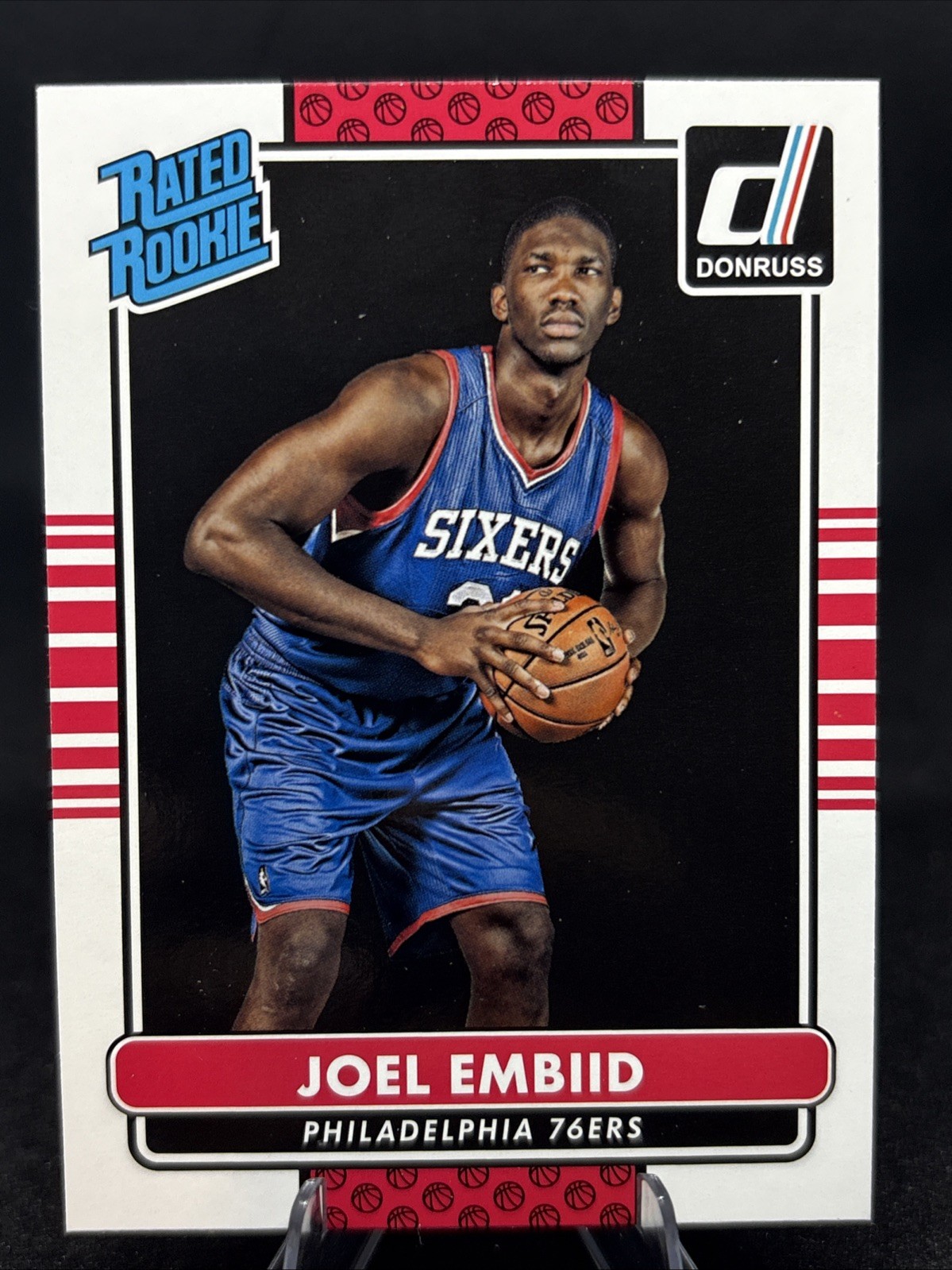 2014-15 Panini Donruss Joel Embiid Rated Rookie RC #203 Philadelphia 76ers