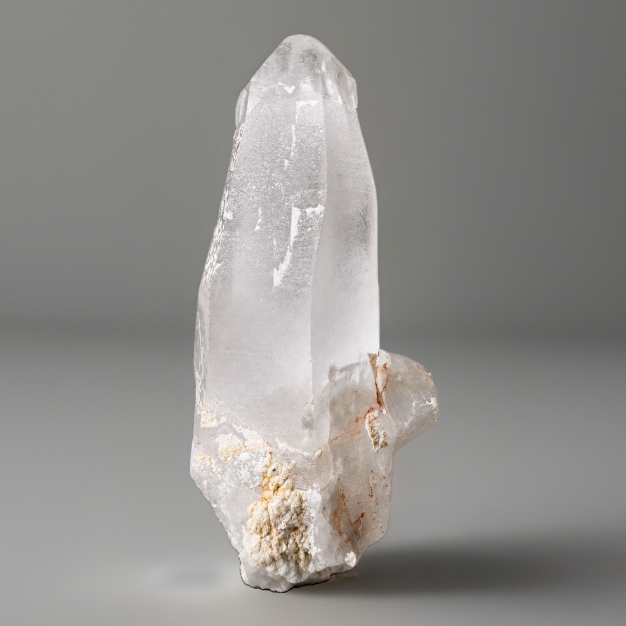 “Hidden Winter” Hashupi Himalayan Quartz Nirvana Frosted Etching Sidecar Crystal