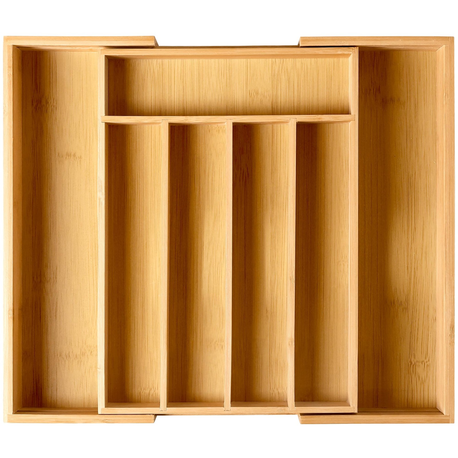 Silverware Organizer Kitchen Drawer Organizer Expandable Bamboo Utensil Holder