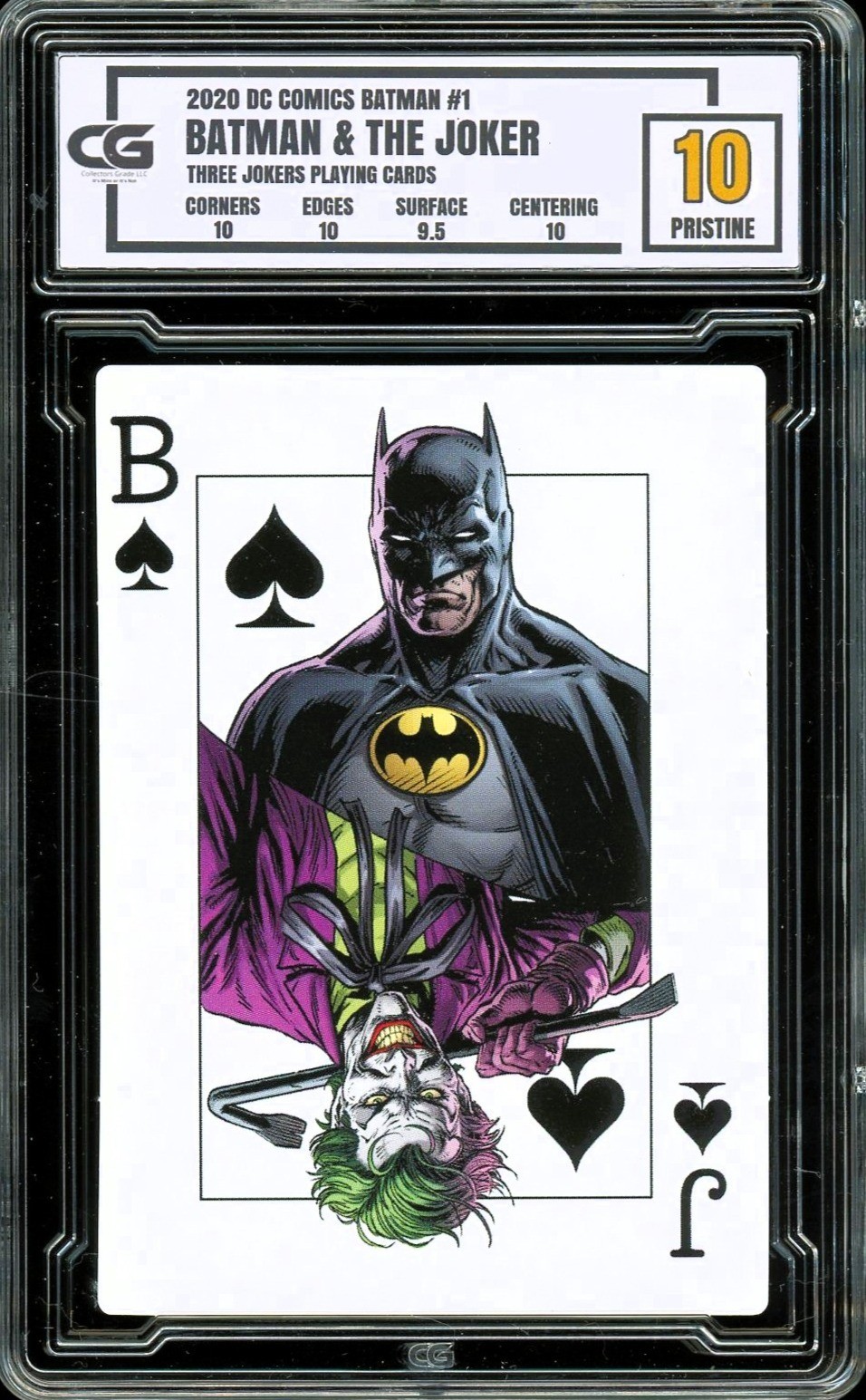 2020 DC Comics Batman Three Jokers Playing Card Joker & Batman ~ CG 10 PRISTINE 2020 DC Comics Batman Three Jokers Playing Card Joker & Batman ~ CG 10 PRISTINE