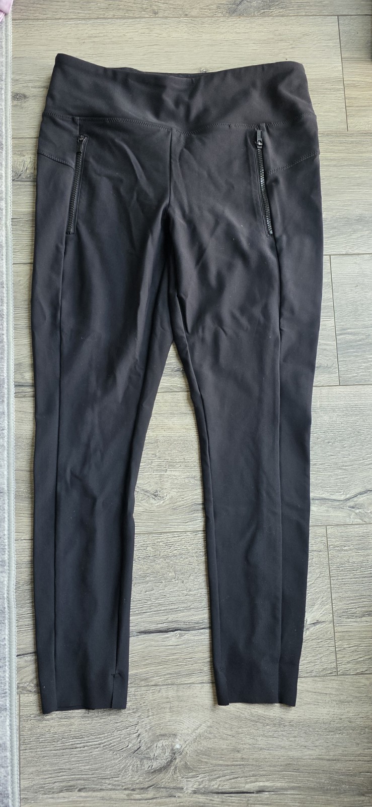 Athleta Stellar Women\'s Tights Pants Size Medium M Black Zip Pockets Worn Once