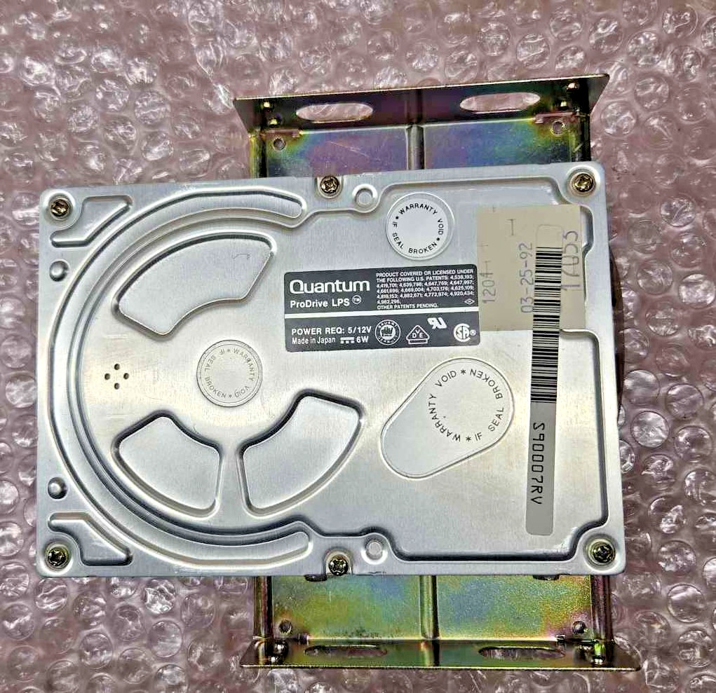 Vintage 1992 52MB Quantum ProDrive LPS 52AT IDE hard disk drive, boots to DR DOS Vintage 1992 52MB Quantum ProDrive LPS 52AT IDE hard disk drive, boots to DR DOS