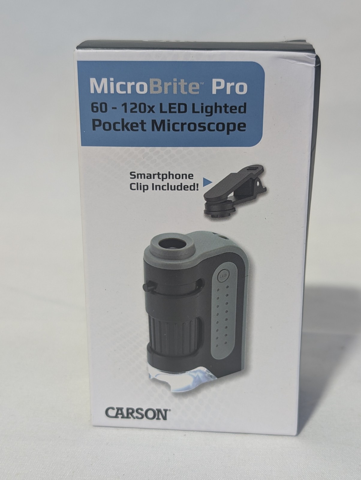 CARSON® MicroBrite™ Pro 60-120x LED-Lighted Pocket Microscope W/Clip CARSON® MicroBrite™ Pro 60-120x LED-Lighted Pocket Microscope W/Clip