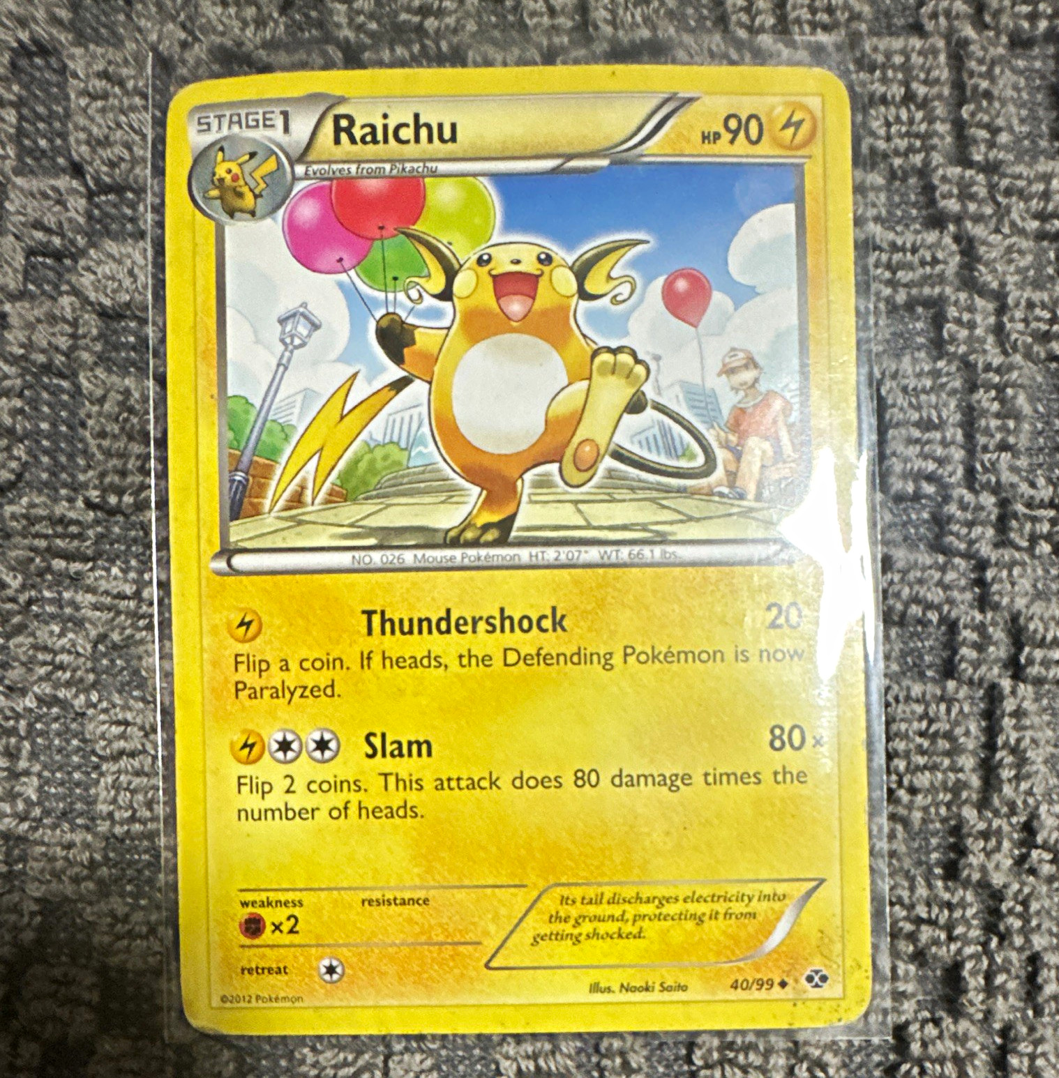 Pokémon Raichu 40/99
