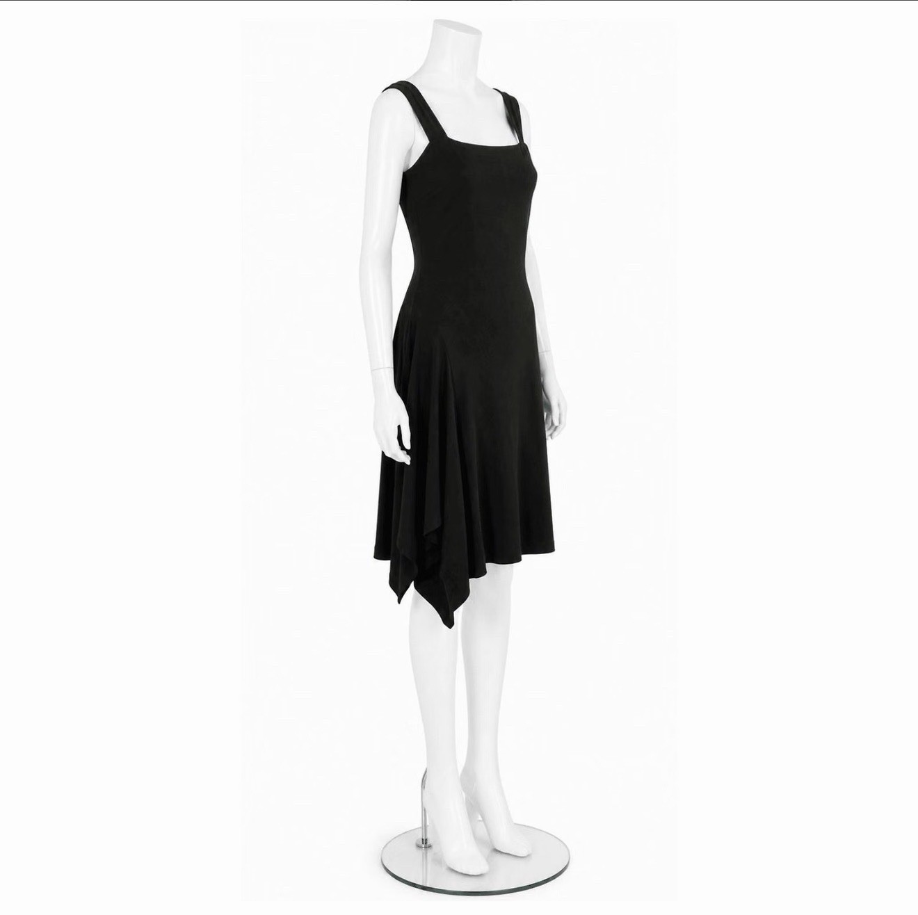Vintage Diane von Furstenberg Women\'s Sleeveless Black Midi Rayon Dress Vintage Diane von Furstenberg Women\'s Sleeveless Black Midi Rayon Dress