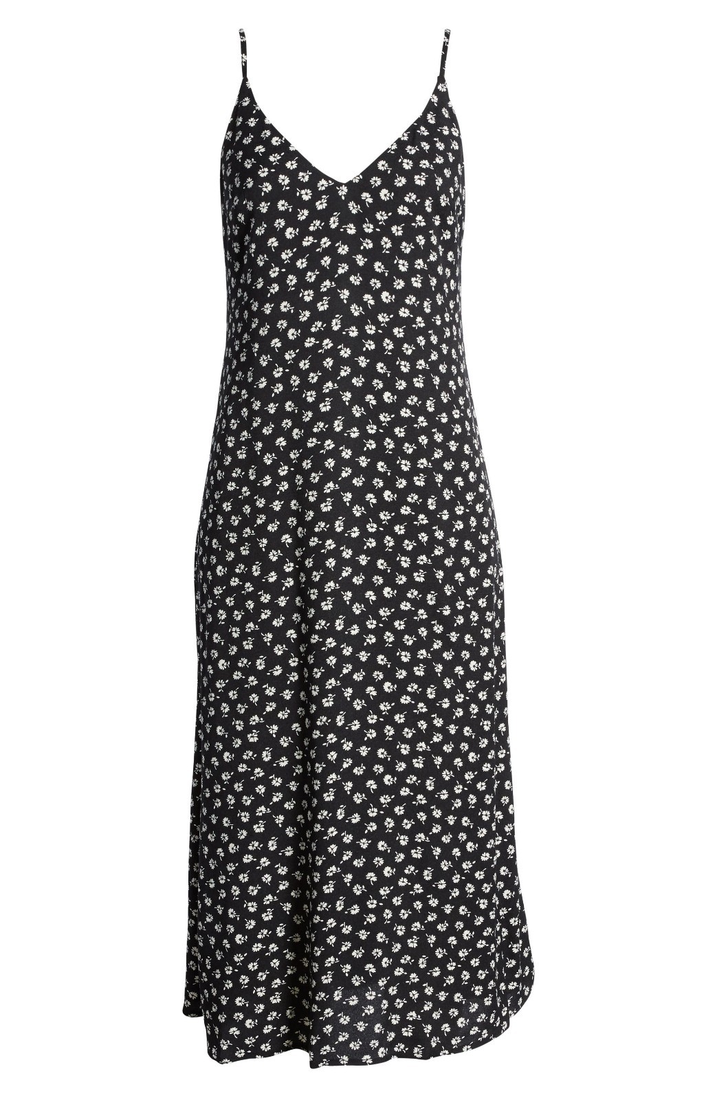 NWT Reformation Alexandra Midi in Brandy Black Floral Tank Slip Dress 2