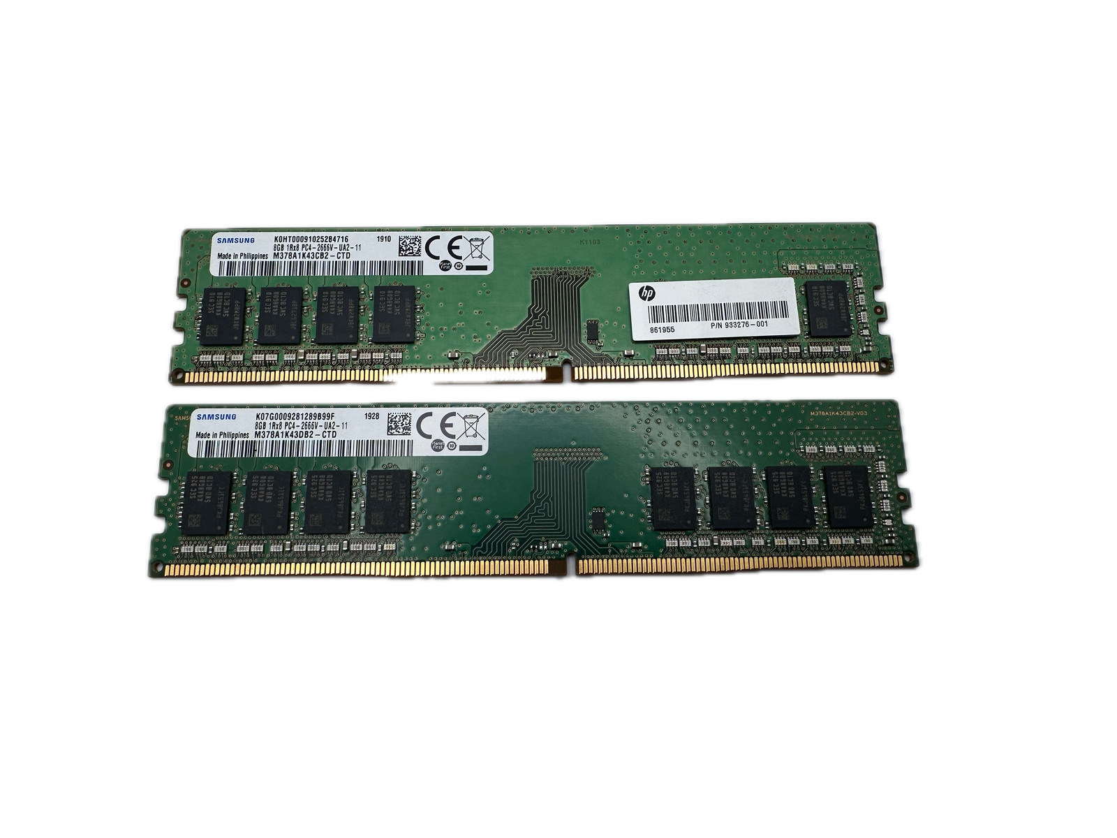 SAMSUNG 16GB DDR4 2666MHz PC4-21300 UDIMM DESKTOP RAM 2x8GB