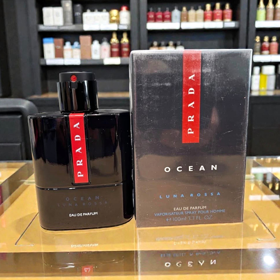 PRADA Luna Rossa Ocean Eau de Parfum Spray 3.3 fl oz Amber Woody Citrus