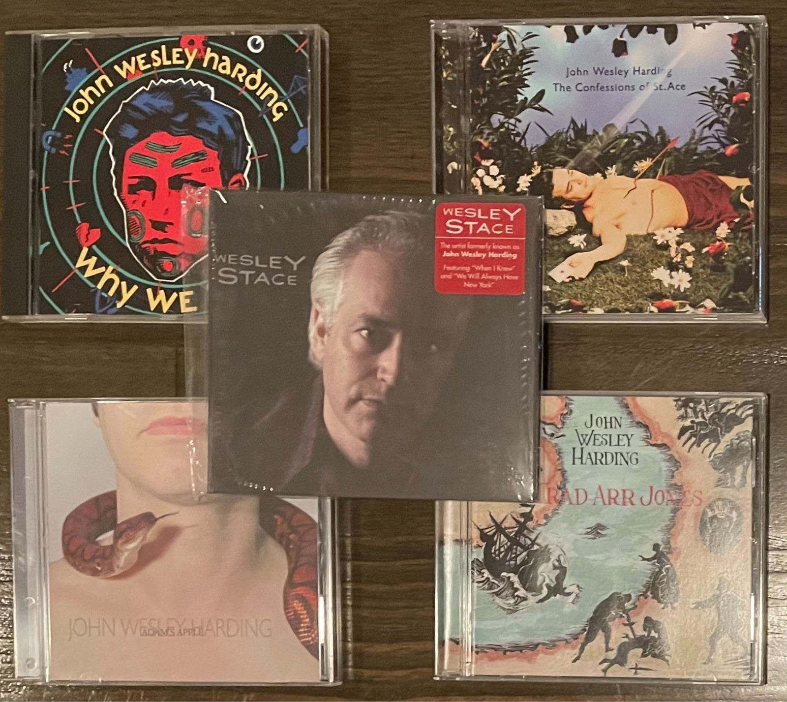 John Wesley Harding CD Lot WHY WE FIGHT Trad Arr CONFESSIONS Adam\'s Apple STACE