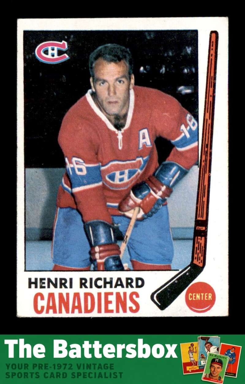 1969 Topps #11 Henri Richard   EX X3809246