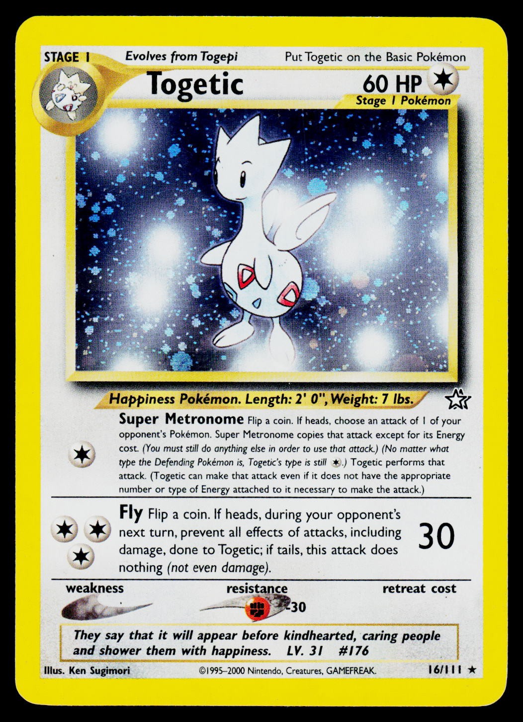 Neo Genesis Togetic 016/111 Unlimited Holo LP Neo Genesis Togetic 016/111 Unlimited Holo LP