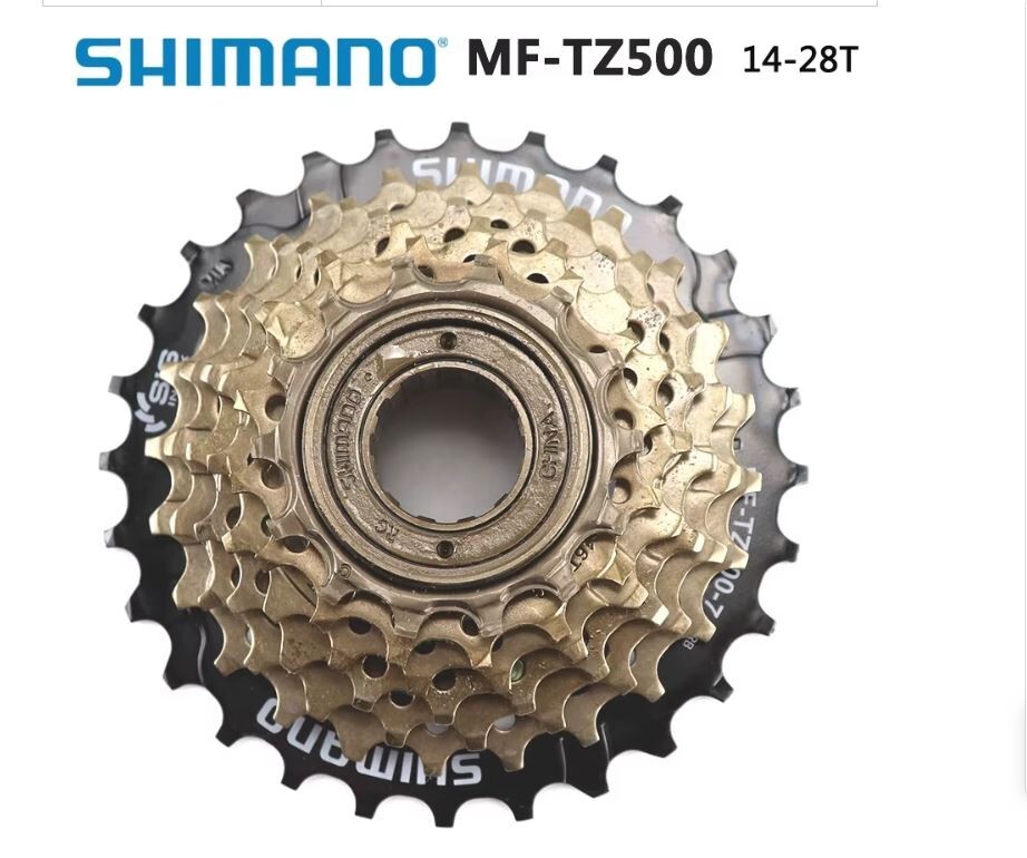 Shimano TZ500 7Speed Cassette Freewheel 14-28T for MTB Road Cycling Bike Update Shimano TZ500 7Speed Cassette Freewheel 14-28T for MTB Road Cycling Bike Update