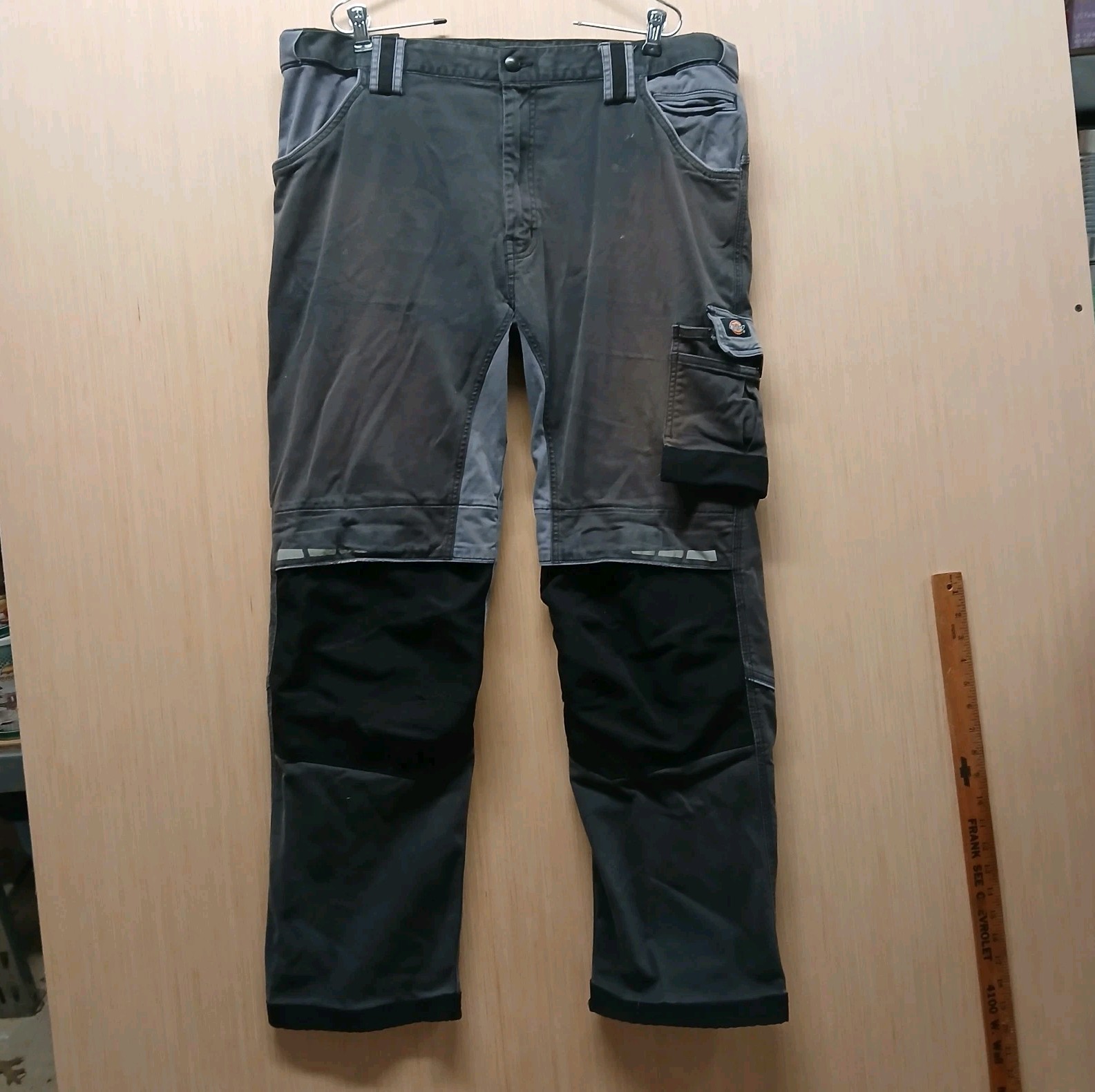 Dickies GDT Premium Cargo Pants Mens Sz 40 X 32 Work Wear Protective Grey Black 