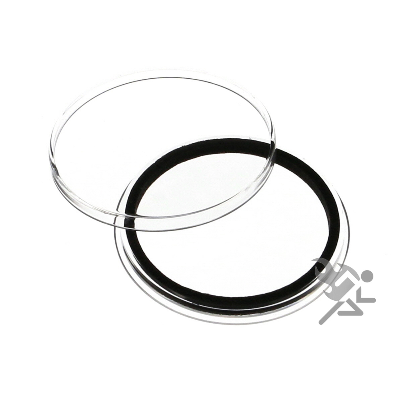 Genuine AirTite Black Ring Type Coin Holders Capsules \