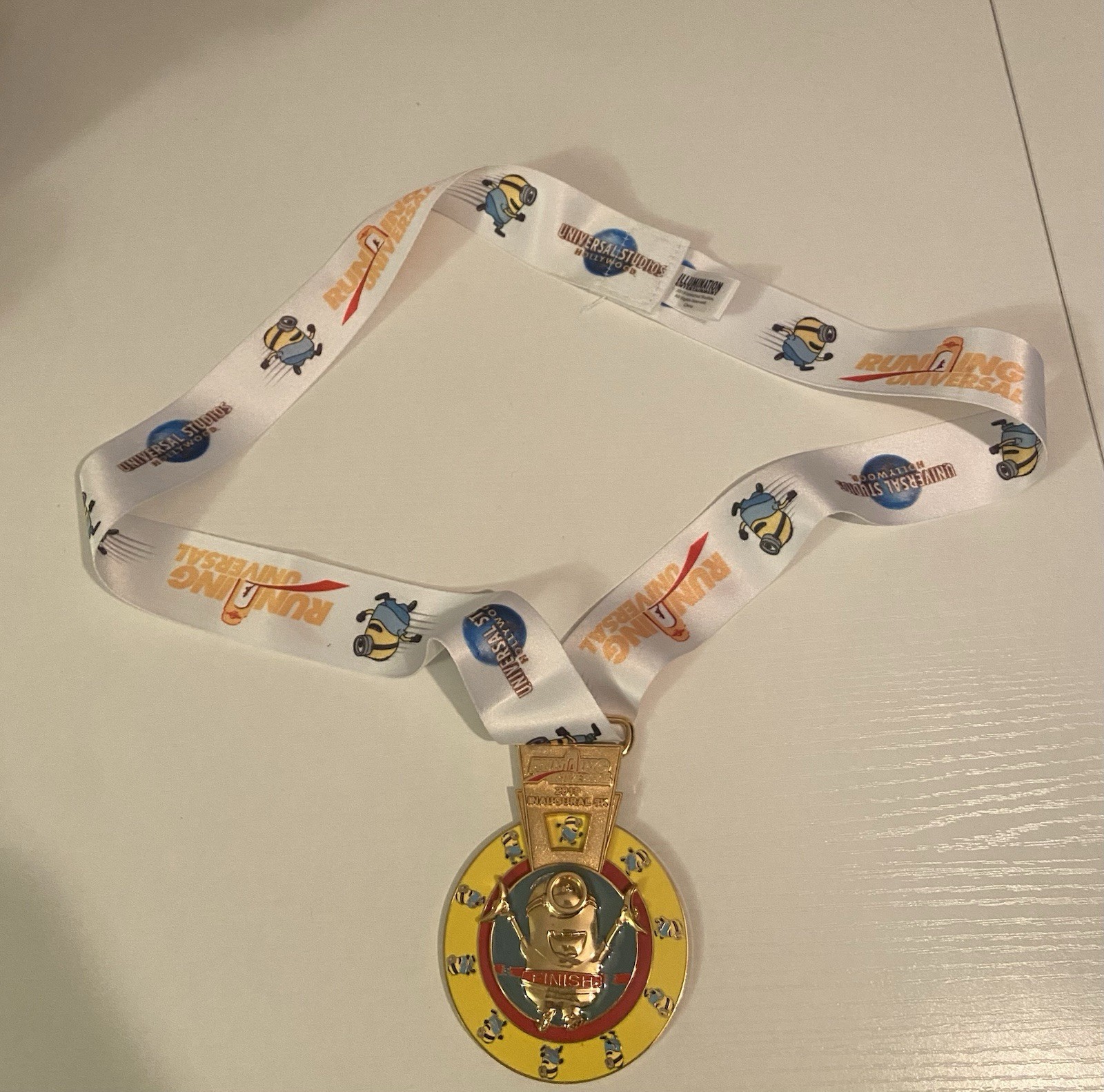 Universal Studios Hollywood Running Universal Inaugural 5K Minions Medal 2019