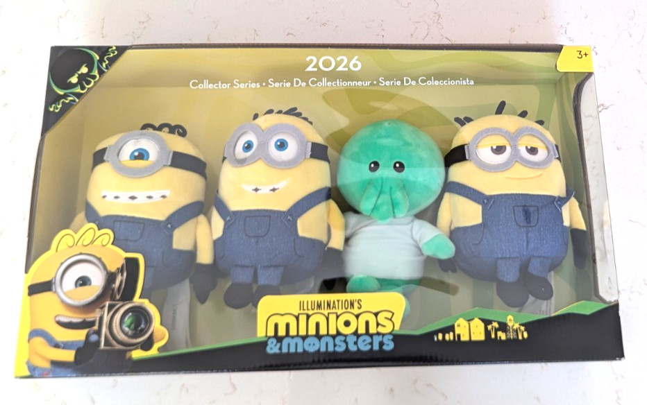 Illumination\'s Minions & Monsters 2026 Collector Series Plush Set NEW J Bridges