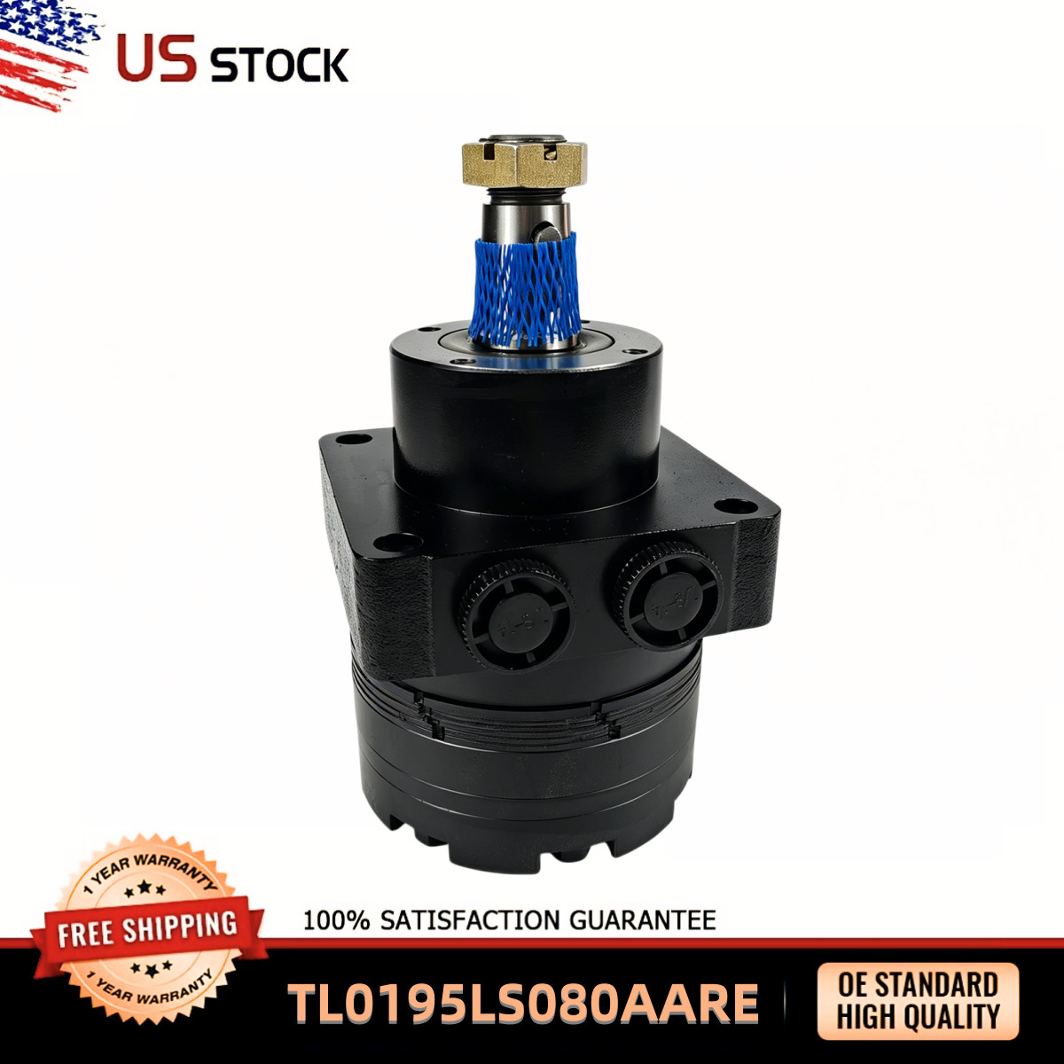 TL0195LS080AARE Hydraulic Motor For C14 C16 C12X C16X C24X Ditch Witch
