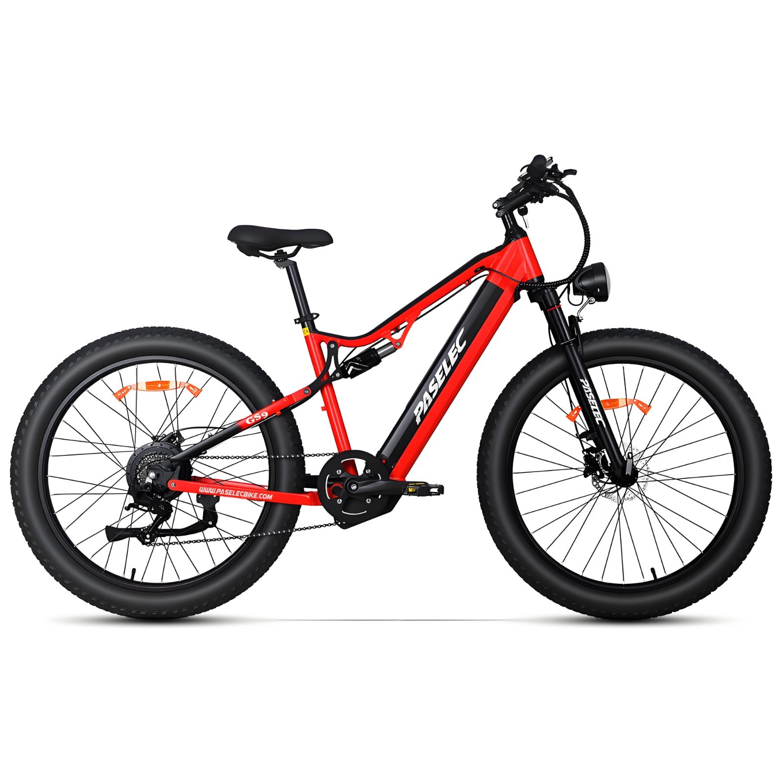 Paselec GS9 PRO 27.5inch Electric Mountain Bike 1300W Peak 15.6Ah E-Bike 8 Speed Paselec GS9 PRO 27.5inch Electric Mountain Bike 1300W Peak 15.6Ah E-Bike 8 Speed