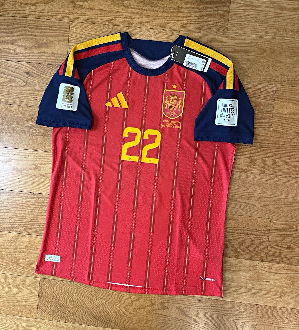 Authentic Adidas Spain CUBARSI🇪🇸 2026/27 home jersey (Size Large)